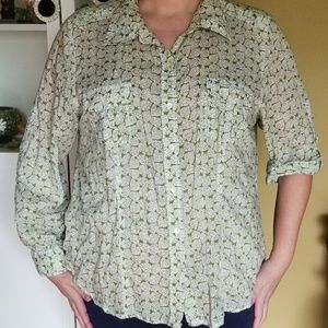 Liz Claiborne Summer Weight Button Front